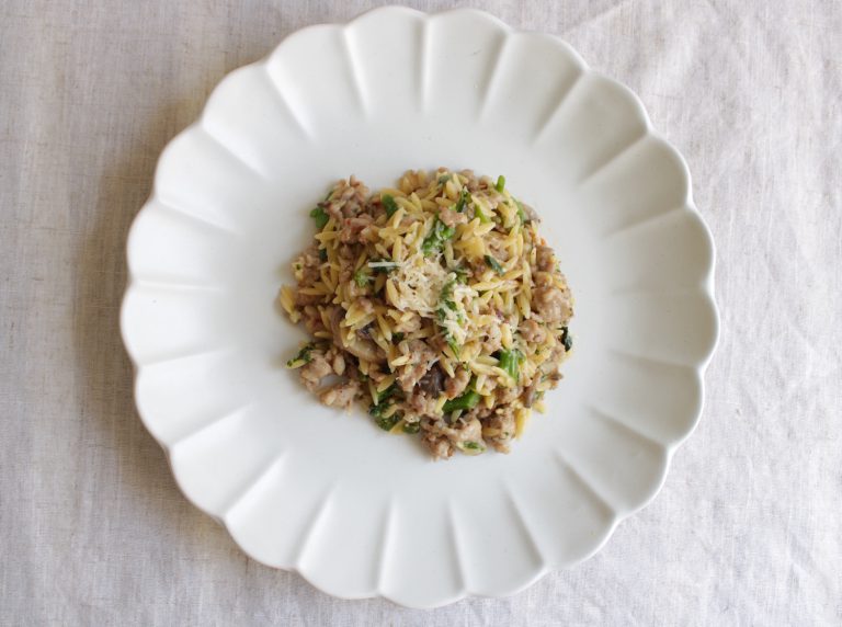 Sausage orzo