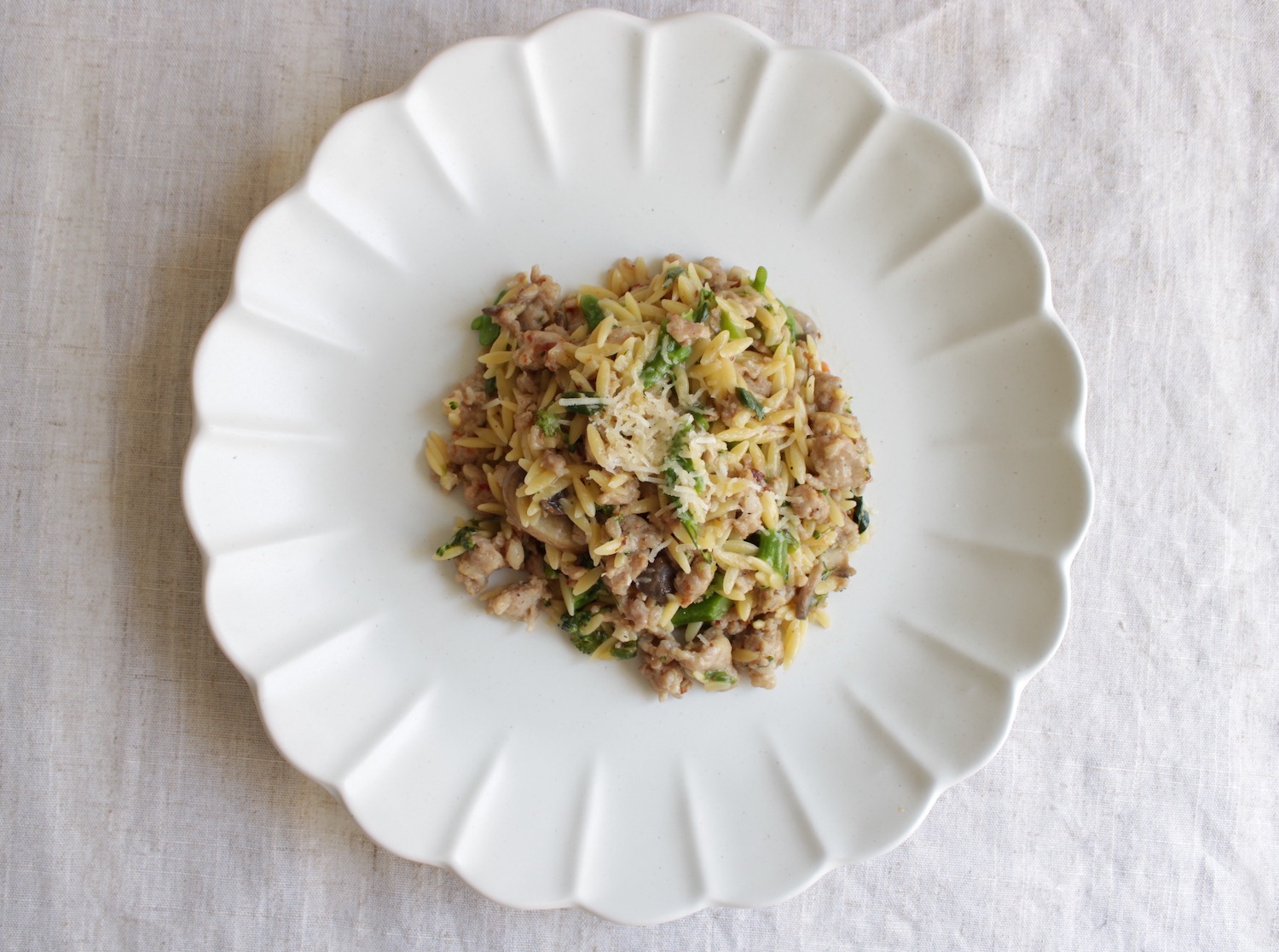 Sausage orzo